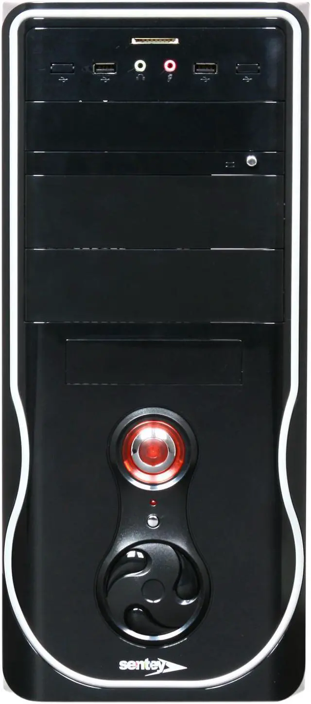 Alt view image 2 of 9 - Sentey  Classic Series CS1-1399 Mid Tower Case w/ Power Supply SECC 0.5mm 2x USB/ Card Reader SD-MMC / ATX-MATX