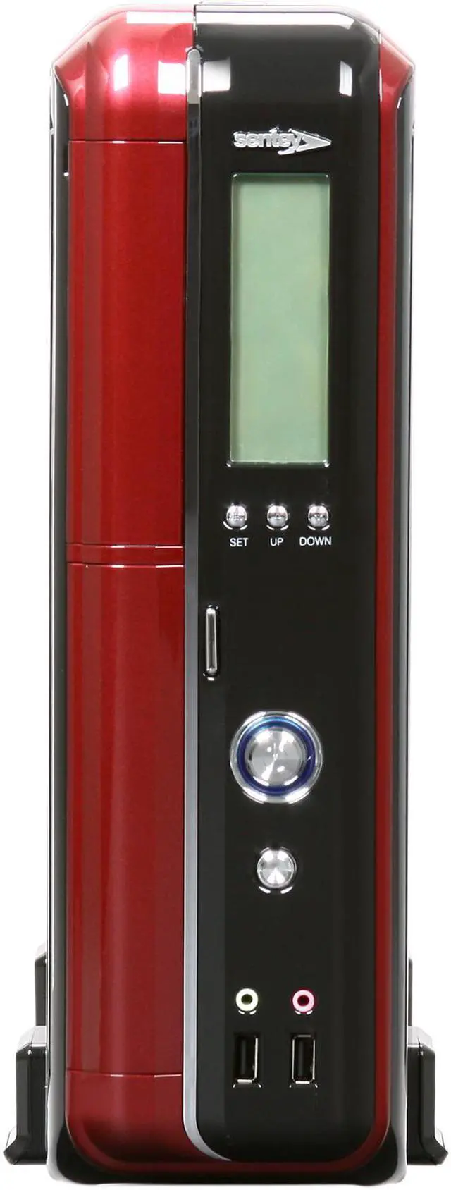 Alt view image 2 of 8 - Sentey Slim 2422 Slim Flex Case w/Power Supply	LCD DISPLAY SECC 0.7mm 2x USB/1x Fan/Micro ATX-ITX