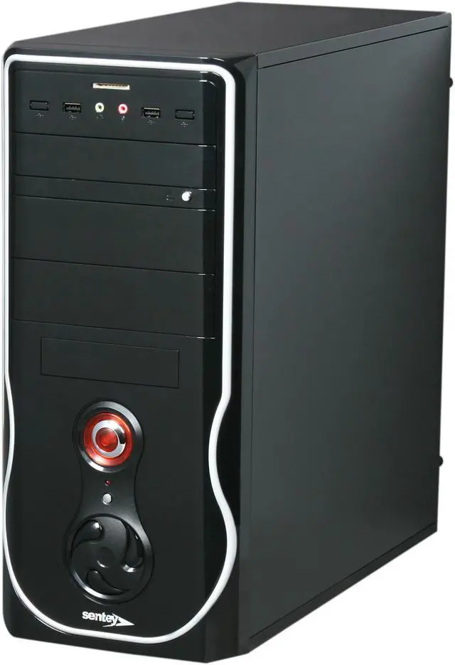Alt view image 3 of 10 - SENTEY Classic 1399 Mid Tower w/PSU+Kbrd/Mouse/Spkr SECC .7mm 4x USB/ Card Reader SD-MMC/ATX-MATX