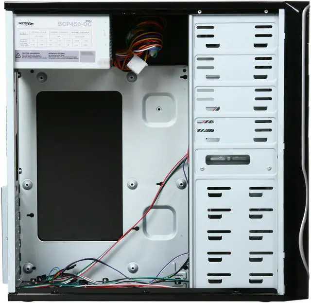 Alt view image 6 of 10 - SENTEY Classic 1399 Mid Tower w/PSU+Kbrd/Mouse/Spkr SECC .7mm 4x USB/ Card Reader SD-MMC/ATX-MATX