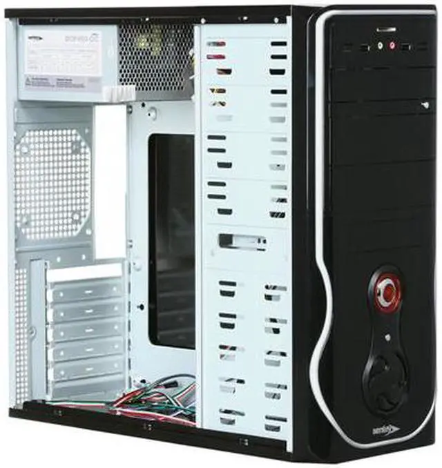 Alt view image 7 of 10 - SENTEY Classic 1399 Mid Tower w/PSU+Kbrd/Mouse/Spkr SECC .7mm 4x USB/ Card Reader SD-MMC/ATX-MATX