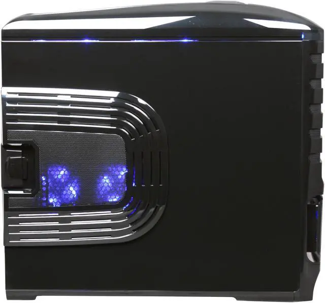 Alt view image 4 of 10 - Sentey Burton Extreme Division Tower Case 6x Fan LED/ 4 x USB / Multi Card Reader / 4 x Fan Control / E-SATA / 6 x Removable Aluminum Bays / Screwless