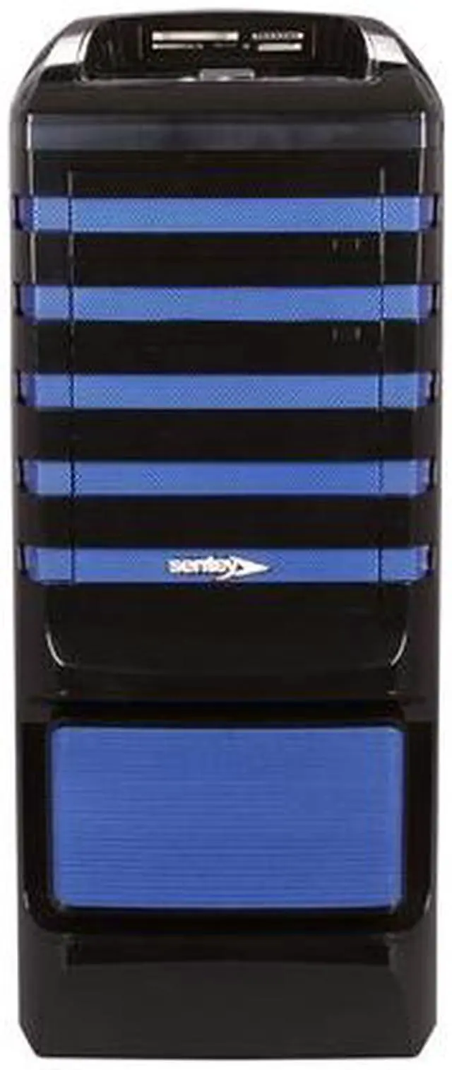 Alt view image 2 of 10 - Sentey Extreme Division GS-6500B Burton Blue Tower Case 6x Fan LED/ 4 x USB / Multi Card Reader / 4 x Fan Control / E-SATA / 6 x Removable Aluminum Bays / Screwless