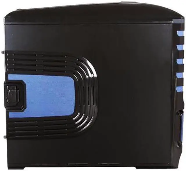 Alt view image 4 of 10 - Sentey Extreme Division GS-6500B Burton Blue Tower Case 6x Fan LED/ 4 x USB / Multi Card Reader / 4 x Fan Control / E-SATA / 6 x Removable Aluminum Bays / Screwless
