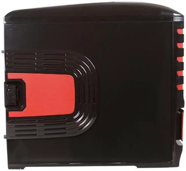 Alt view image 4 of 10 - Sentey Extreme Division GS-6500R Burton Red Tower Case 6x Fan LED/ 4 x USB / Multi Card Reader / 4 x Fan Control / E-SATA / 6 x Removable Aluminum Bays / Screwless
