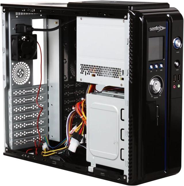 Sentey Computer Case Sentey Slim Series SS2-2220 Glossy Black Computer Case - Newegg.com