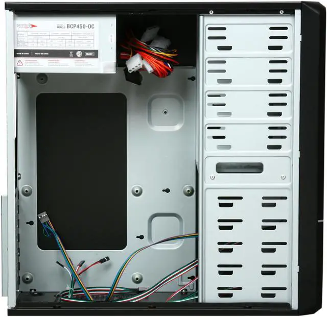 Alt view image 6 of 9 - Sentey Classic Series CS1-1398 Mid Tower Computer Case	w/ Power Supply, SECC 0.5mm / 2x USB / 80mm Fan, ATX / MICRO ATX / ITX