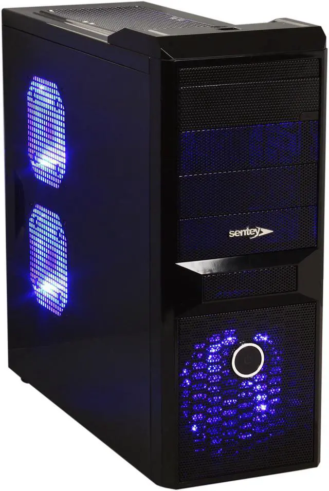 Main image of Sentey Black Box Series BX2-4292 v2.1 Mid Tower Computer 	Case / HD Audio / SECC 0.7mm / 4x USB /E-Sata / 4x 120mm Fans (+ 3 Optional) / HD CAGE / ATX-MATX-ITX