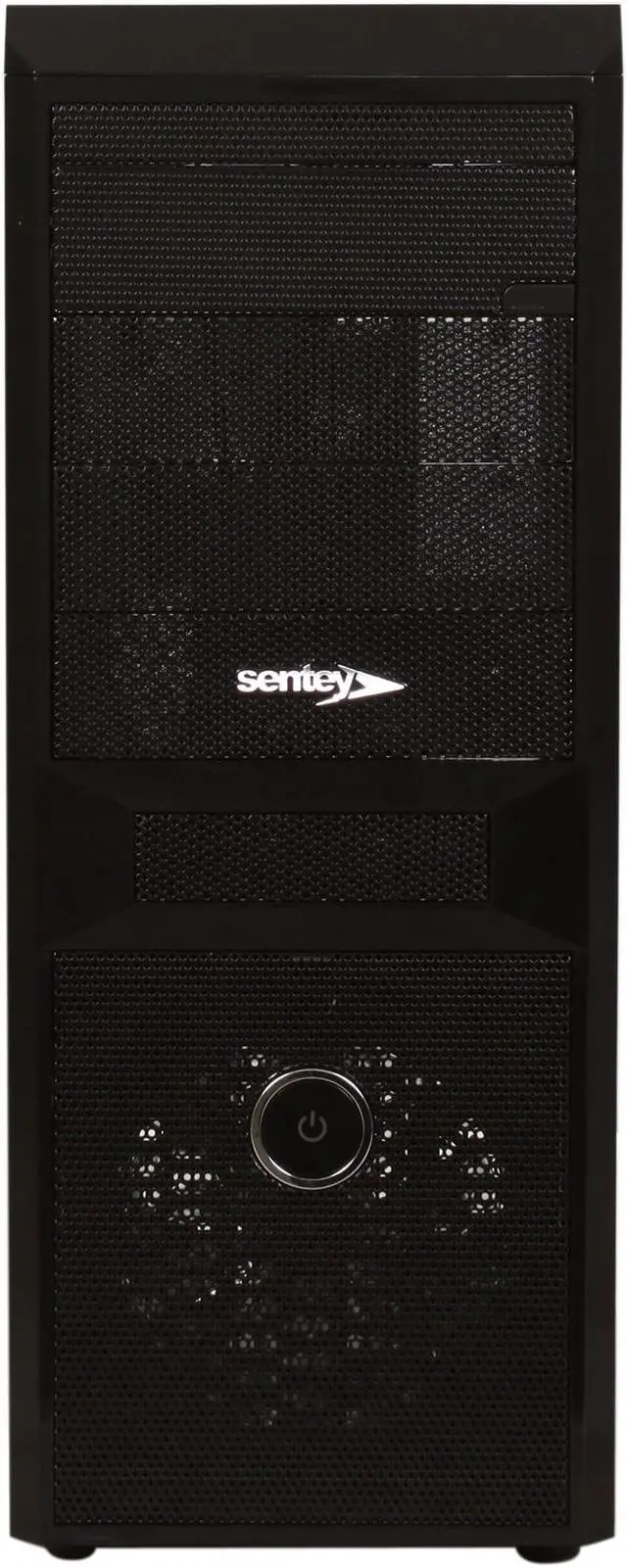 Alt view image 2 of 11 - Sentey Black Box Series BX2-4292 v2.1 Mid Tower Computer 	Case / HD Audio / SECC 0.7mm / 4x USB /E-Sata / 4x 120mm Fans (+ 3 Optional) / HD CAGE / ATX-MATX-ITX