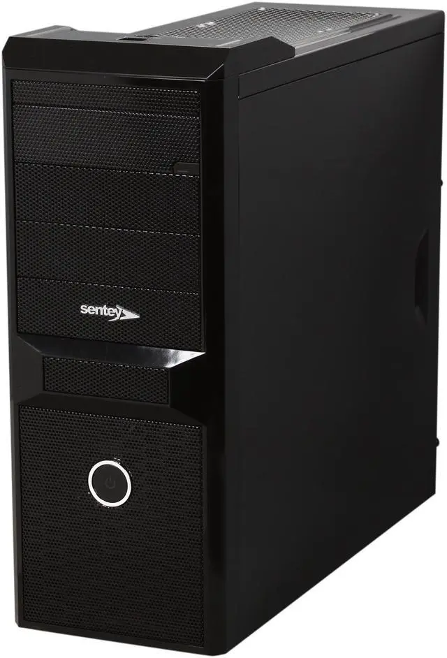 Alt view image 3 of 11 - Sentey Black Box Series BX2-4292 v2.1 Mid Tower Computer 	Case / HD Audio / SECC 0.7mm / 4x USB /E-Sata / 4x 120mm Fans (+ 3 Optional) / HD CAGE / ATX-MATX-ITX