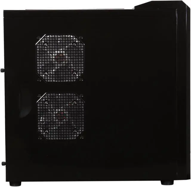 Alt view image 4 of 11 - Sentey Black Box Series BX2-4292 v2.1 Mid Tower Computer 	Case / HD Audio / SECC 0.7mm / 4x USB /E-Sata / 4x 120mm Fans (+ 3 Optional) / HD CAGE / ATX-MATX-ITX