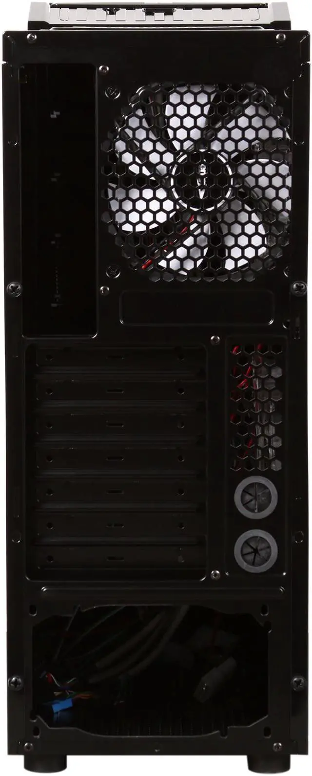 Alt view image 10 of 11 - Sentey Black Box Series BX2-4292 v2.1 Mid Tower Computer 	Case / HD Audio / SECC 0.7mm / 4x USB /E-Sata / 4x 120mm Fans (+ 3 Optional) / HD CAGE / ATX-MATX-ITX
