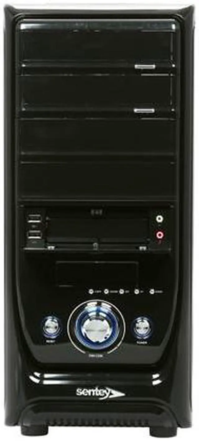 Alt view image 2 of 9 - Sentey Black Box Series BX1-4237 v2.2 Black SECC 0.7mm / Plastic ATX Mid Tower Computer Case