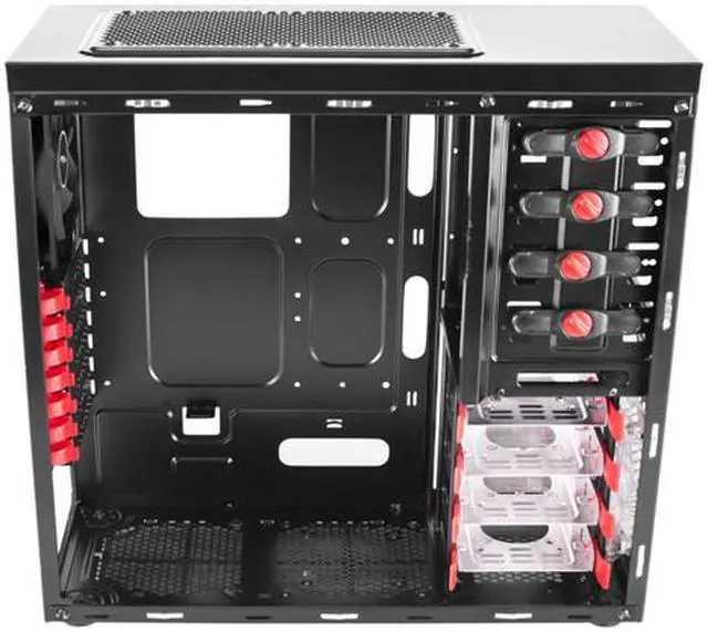 Alt view image 4 of 15 - Sentey Black Box Series BX1-4285 v2.1 Black SECC ATX Mid Tower Computer Case
