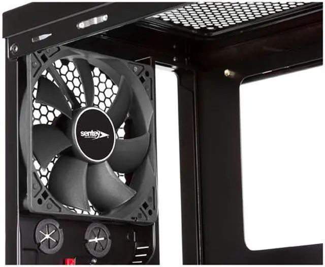 Alt view image 10 of 15 - Sentey Black Box Series BX1-4285 v2.1 Black SECC ATX Mid Tower Computer Case