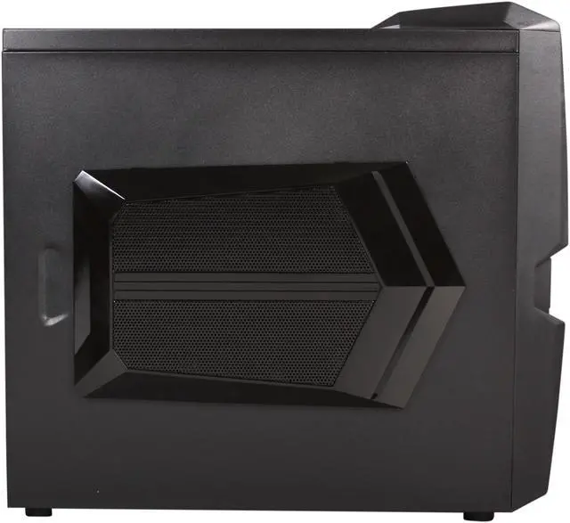 Alt view image 4 of 10 - Sentey Extreme Division GS-6050 Halcon Black SECC ATX Mid Tower Computer Case with Removable Aluminum 3.5" Drive Tray, 180mm Fan Included, Tool-Less
