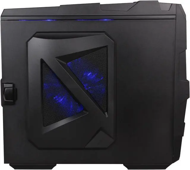 Alt view image 4 of 10 - Sentey Extreme Division GS-6700 Spider Plus Black 1mm SECC ATX Full Tower Computer Case, 1 x USB 3.0, 5 x LED Fans Included, Tool-Less, LED Temperature Display