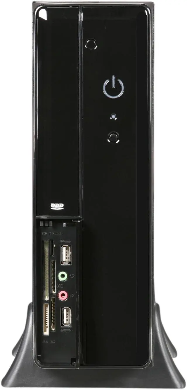 Alt view image 2 of 9 - Pixxo CI-8102H Black Micro ATX Mini Tower Computer Case w/ Card Reader 450W Power Supply