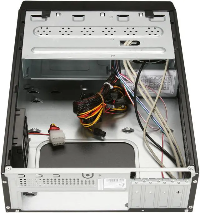 Alt view image 5 of 9 - Pixxo CI-8102H Black Micro ATX Mini Tower Computer Case w/ Card Reader 450W Power Supply