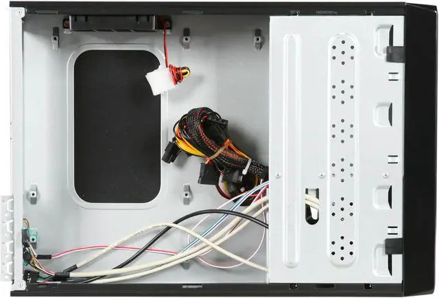 Alt view image 6 of 9 - Pixxo CI-8102H Black Micro ATX Mini Tower Computer Case w/ Card Reader 450W Power Supply