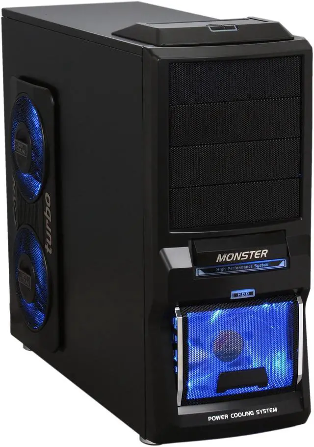 Main image of Pixxo CG-8402 Black SECC 0.6mm ATX Mid Tower Computer Gaming Case