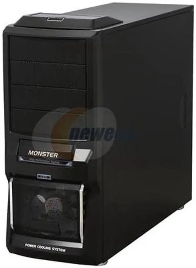 Alt view image 3 of 10 - Pixxo CG-8402 Black SECC 0.6mm ATX Mid Tower Computer Gaming Case