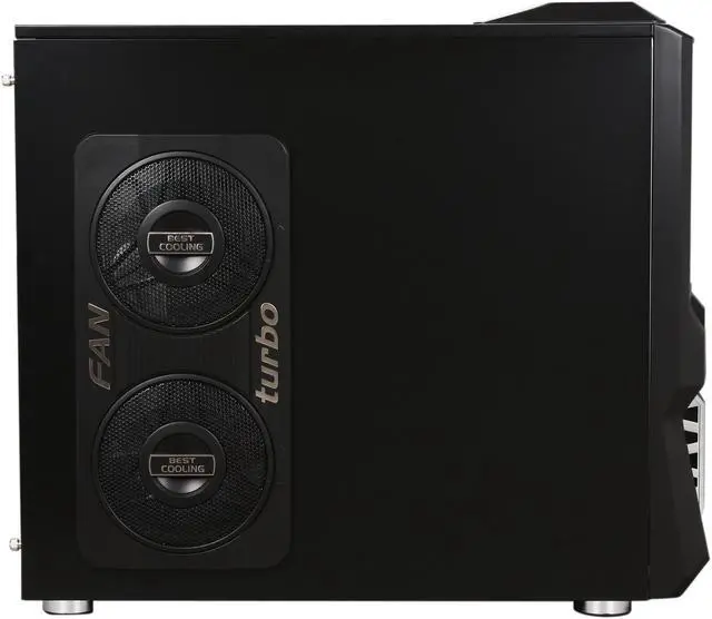 Alt view image 4 of 10 - Pixxo CG-8402 Black SECC 0.6mm ATX Mid Tower Computer Gaming Case