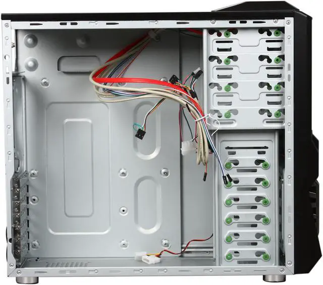 Alt view image 6 of 10 - Pixxo CG-8402 Black SECC 0.6mm ATX Mid Tower Computer Gaming Case
