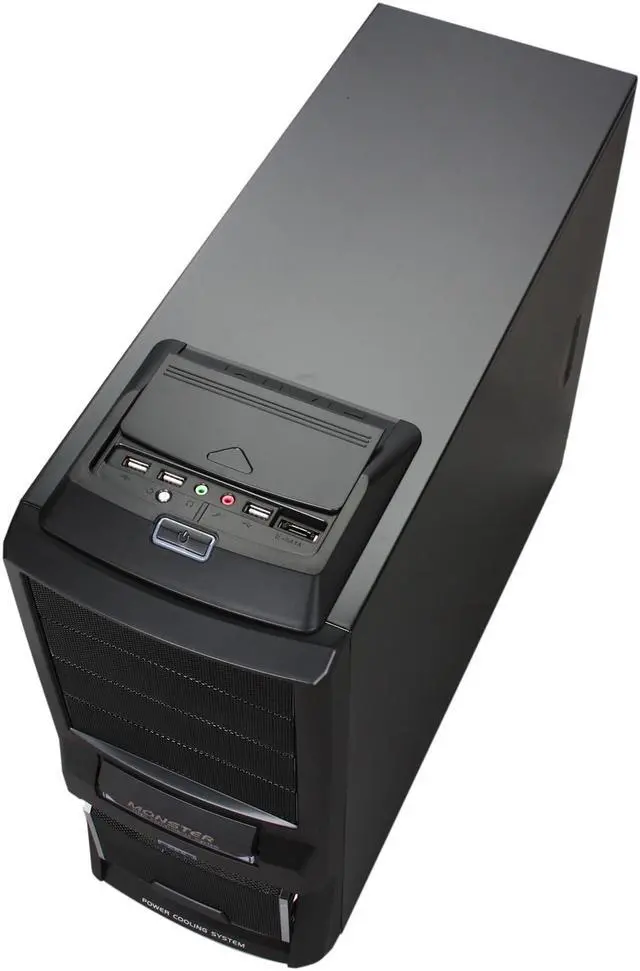 Alt view image 8 of 10 - Pixxo CG-8402 Black SECC 0.6mm ATX Mid Tower Computer Gaming Case