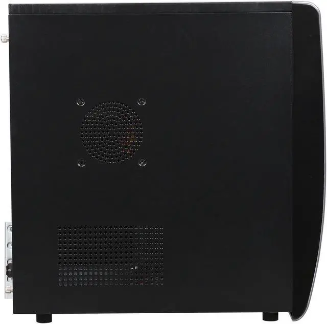 Alt view image 4 of 9 - Pixxo CM-8319HG Black Micro ATX Mid Tower Computer Case 400W Power Supply