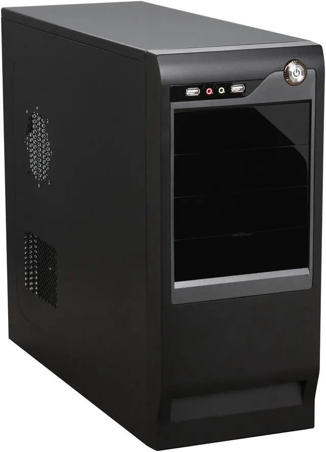 Main image of Pixxo CX-5C59 Black ATX Mid Tower Computer Case 500W Power Supply