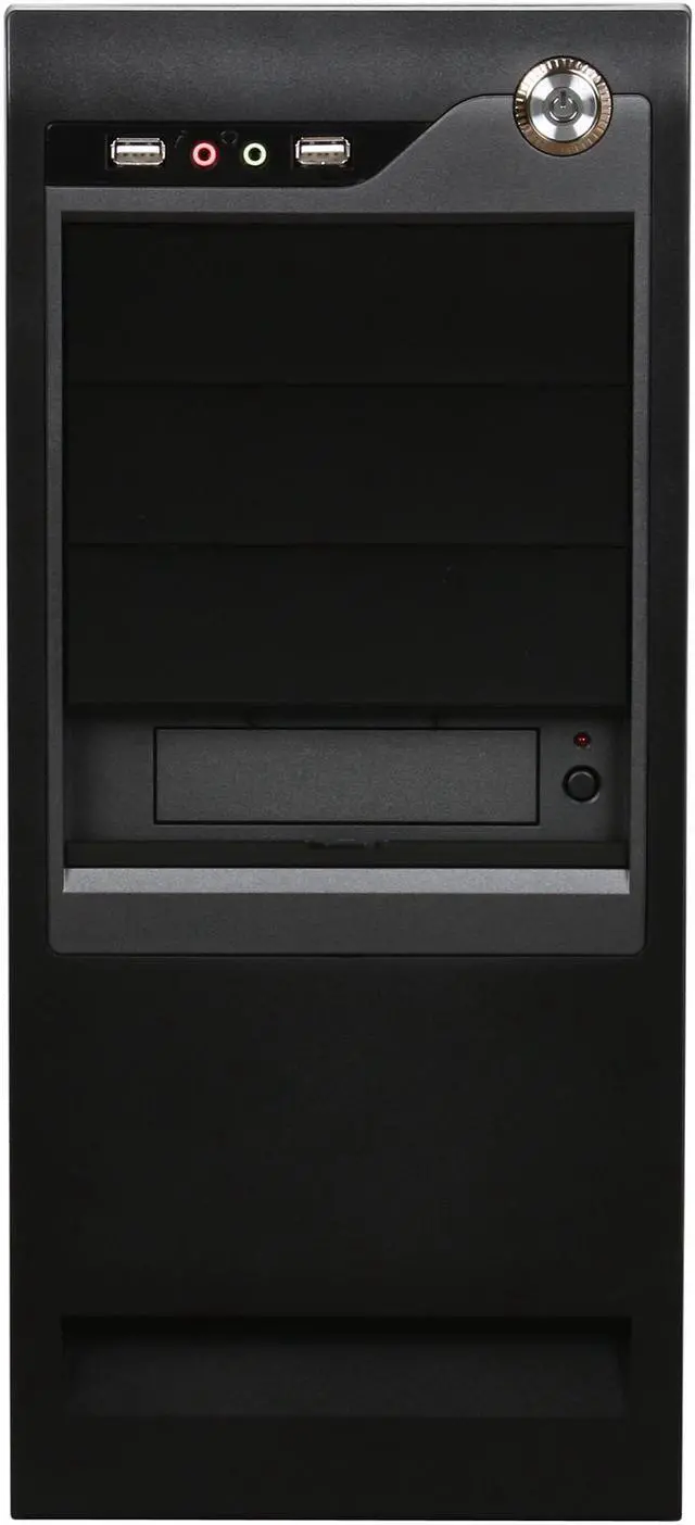 Alt view image 2 of 9 - Pixxo CX-5C59 Black ATX Mid Tower Computer Case 500W Power Supply