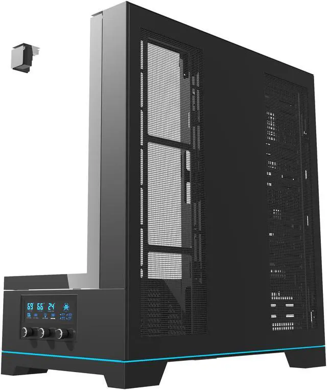 Alt view image 8 of 13 - darkFlash DY450 Black Steel / Tempered Glass ATX Black chassis ,0.8mm SPCC Case