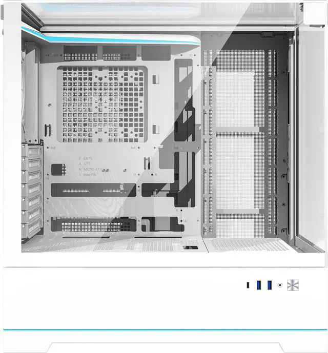 Alt view image 3 of 9 - darkFlash DY450 White Steel / Tempered Glass ATX White chassis ,0.8mm SPCC Case