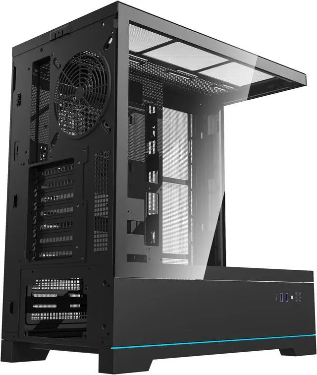 Alt view image 5 of 12 - darkFlash DY451 Black Steel / Tempered Glass ATX Black chassis ,0.8mm SPCC Case