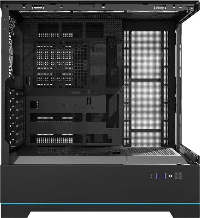 Alt view image 10 of 12 - darkFlash DY451 Black Steel / Tempered Glass ATX Black chassis ,0.8mm SPCC Case