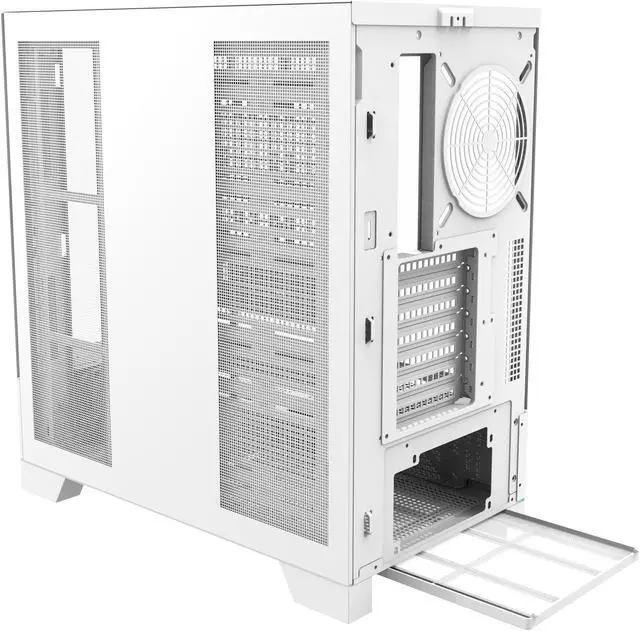 Alt view image 7 of 10 - darkFlash DY451 White Steel / Tempered Glass ATX White chassis ,0.8mm SPCC Case