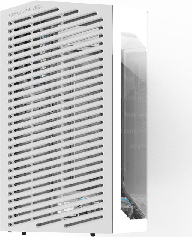 Alt view image 4 of 7 - darkFlash DY470 White Steel / Tempered Glass ATX White chassis ,0.8mm SPCC Case