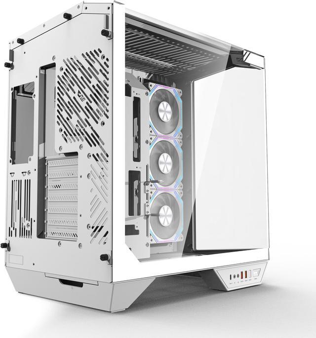 Alt view image 6 of 7 - darkFlash DY470 White Steel / Tempered Glass ATX White chassis ,0.8mm SPCC Case