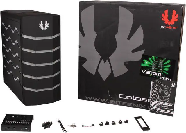 Alt view image 9 of 9 - BitFenix BFC-CLS-600-KKLG1-RP Black Steel / Plastic ATX Full Tower Computer Case