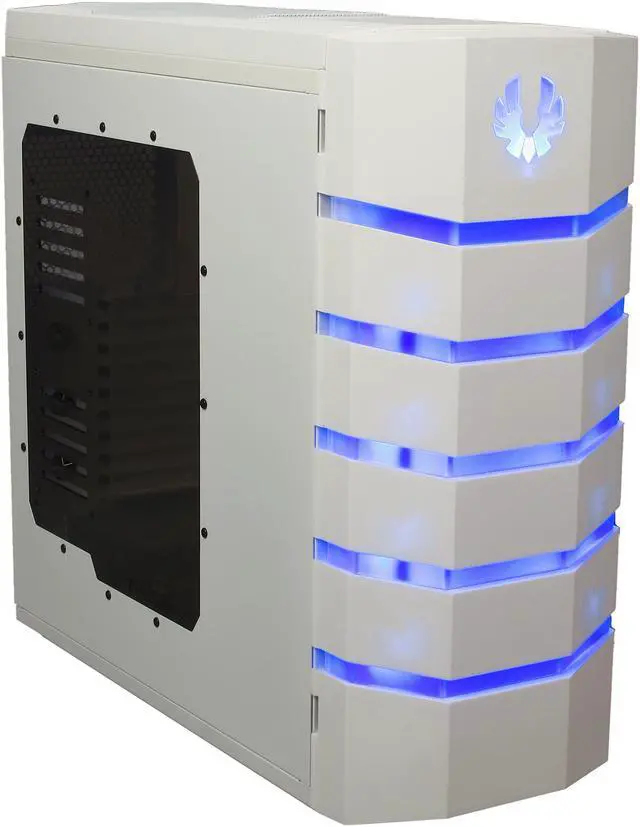 Main image of BitFenix Colossus White Window / Blue LED / White Steel / Plastic ATX Full Tower Computer Case