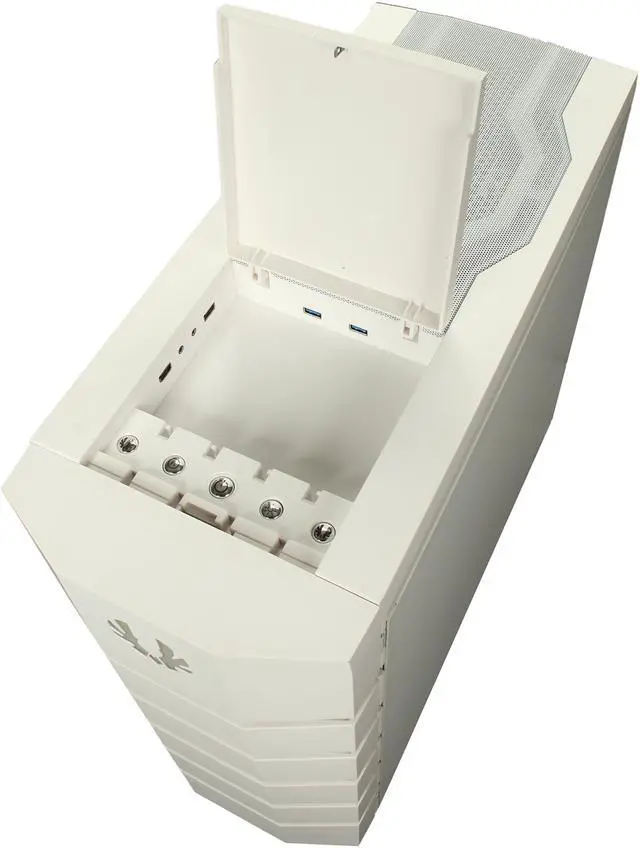 Alt view image 8 of 11 - BitFenix Colossus White Window / Blue LED / White Steel / Plastic ATX Full Tower Computer Case