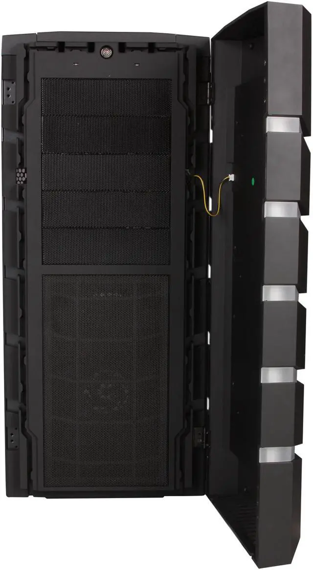 Alt view image 2 of 11 - BitFenix Colossus Venom Window / Green LED / Black Steel / Plastic ATX Full Tower Computer Case