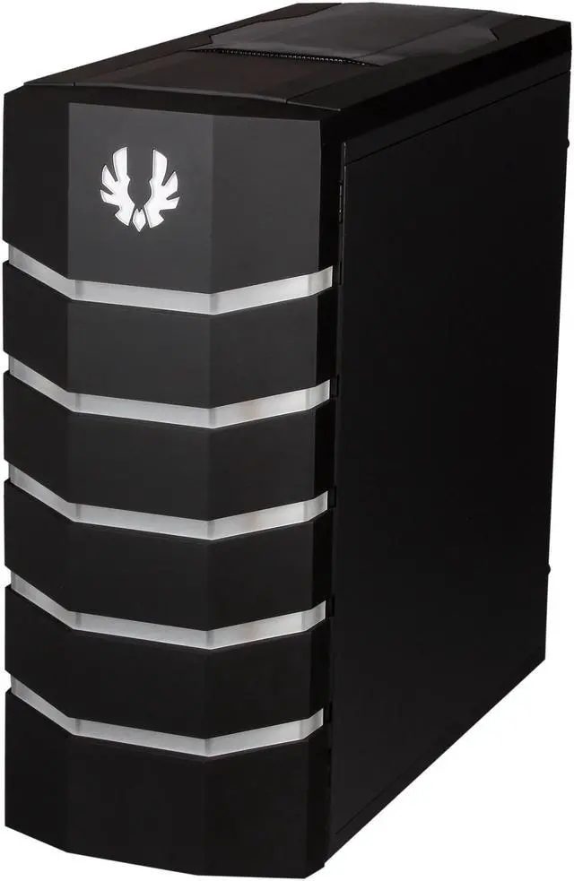 Alt view image 3 of 11 - BitFenix Colossus Venom Window / Green LED / Black Steel / Plastic ATX Full Tower Computer Case