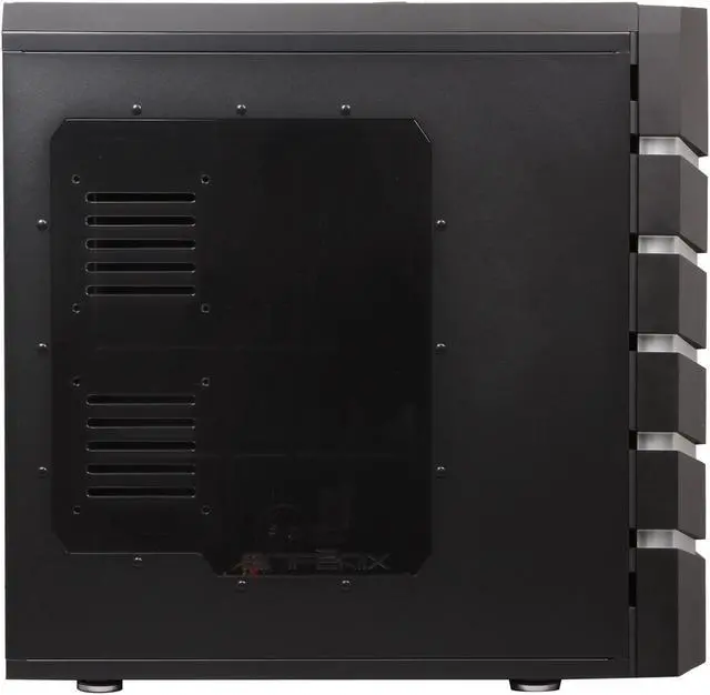 Alt view image 4 of 11 - BitFenix Colossus Venom Window / Green LED / Black Steel / Plastic ATX Full Tower Computer Case