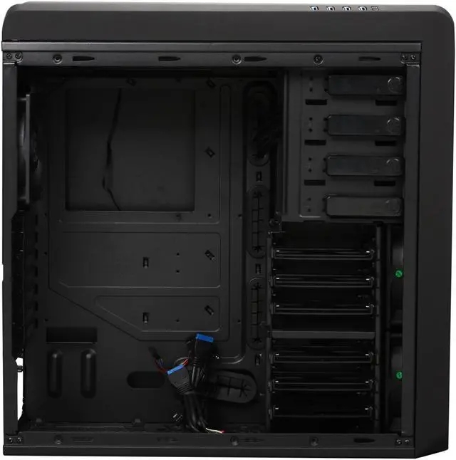 Alt view image 6 of 10 - BitFenix Raider Black Steel / Plastic ATX Mid Tower Computer Case