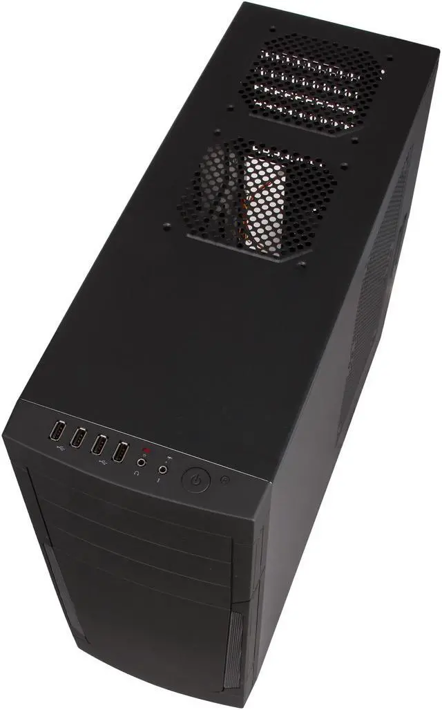 Alt view image 4 of 10 - BitFenix Outlaw Black Steel / Plastic ATX Mid Tower Computer Case
