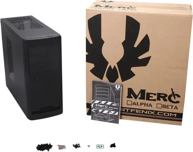 Alt view image 9 of 9 - BitFenix Merc Alpha Black Steel / Plastic ATX Mid Tower Computer Case