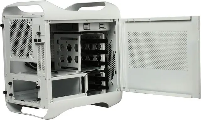 Alt view image 5 of 10 - BitFenix Prodigy Arctic White Steel / Plastic Mini-ITX Tower Computer Case