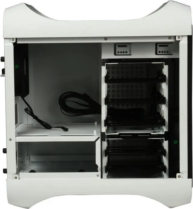 Alt view image 6 of 10 - BitFenix Prodigy Arctic White Steel / Plastic Mini-ITX Tower Computer Case